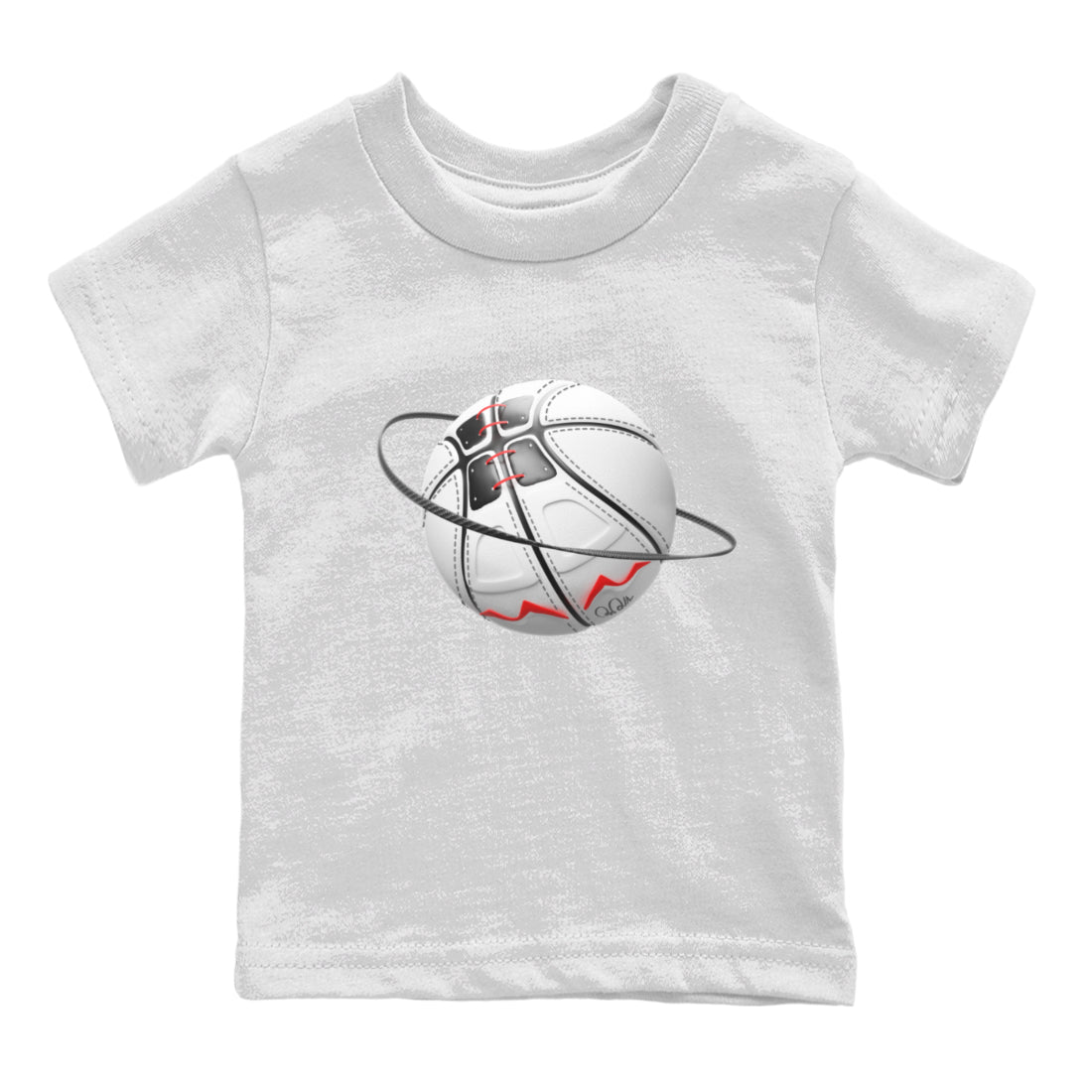 Air Jordan 7 Infrared Sneaker Match Tees Basketball Planet Sneaker Tees AJ7 Infrared Sneaker Release Tees Kids Shirts White 2