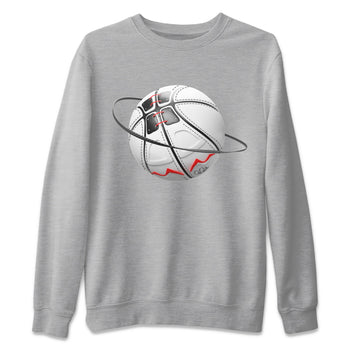 Air Jordan 7 Infrared Sneaker Match Tees Basketball Planet Sneaker Tees AJ7 Infrared Sneaker Release Tees Unisex Shirts Heather Grey 2