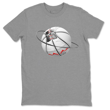Air Jordan 7 Infrared Sneaker Match Tees Basketball Planet Sneaker Tees AJ7 Infrared Sneaker Release Tees Unisex Shirts Heather Grey 2