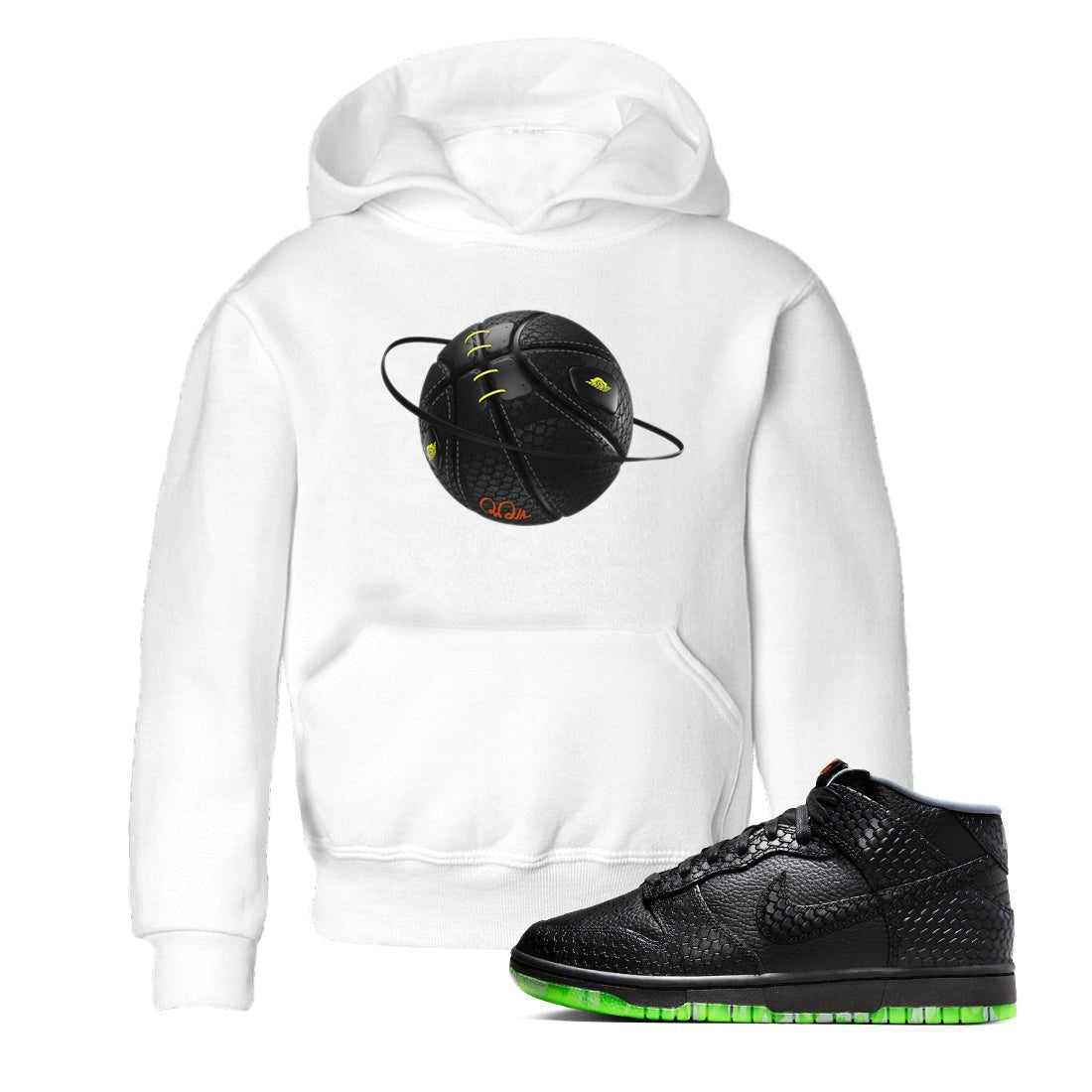 Dunk Mid Premium shirt to match jordans Basketball Planet sneaker tees halloween horror nights Nike Dunk Halloween SNRT Sneaker Release Tees Baby Toddler White 1 T-Shirt