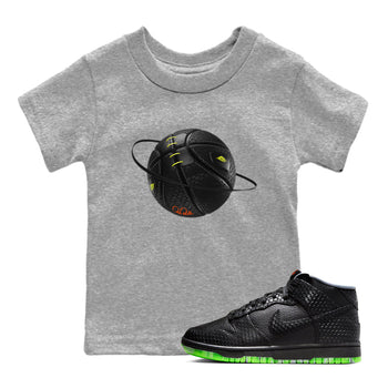 Dunk Mid Premium shirt to match jordans Basketball Planet sneaker tees halloween horror nights Nike Dunk Halloween SNRT Sneaker Release Tees Baby Toddler Heather Grey 1 T-Shirt