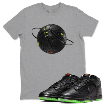 Dunk Mid Premium shirt to match jordans Basketball Planet sneaker tees halloween horror nights Nike Dunk Halloween SNRT Sneaker Release Tees Unisex Heather Grey 1 T-Shirt