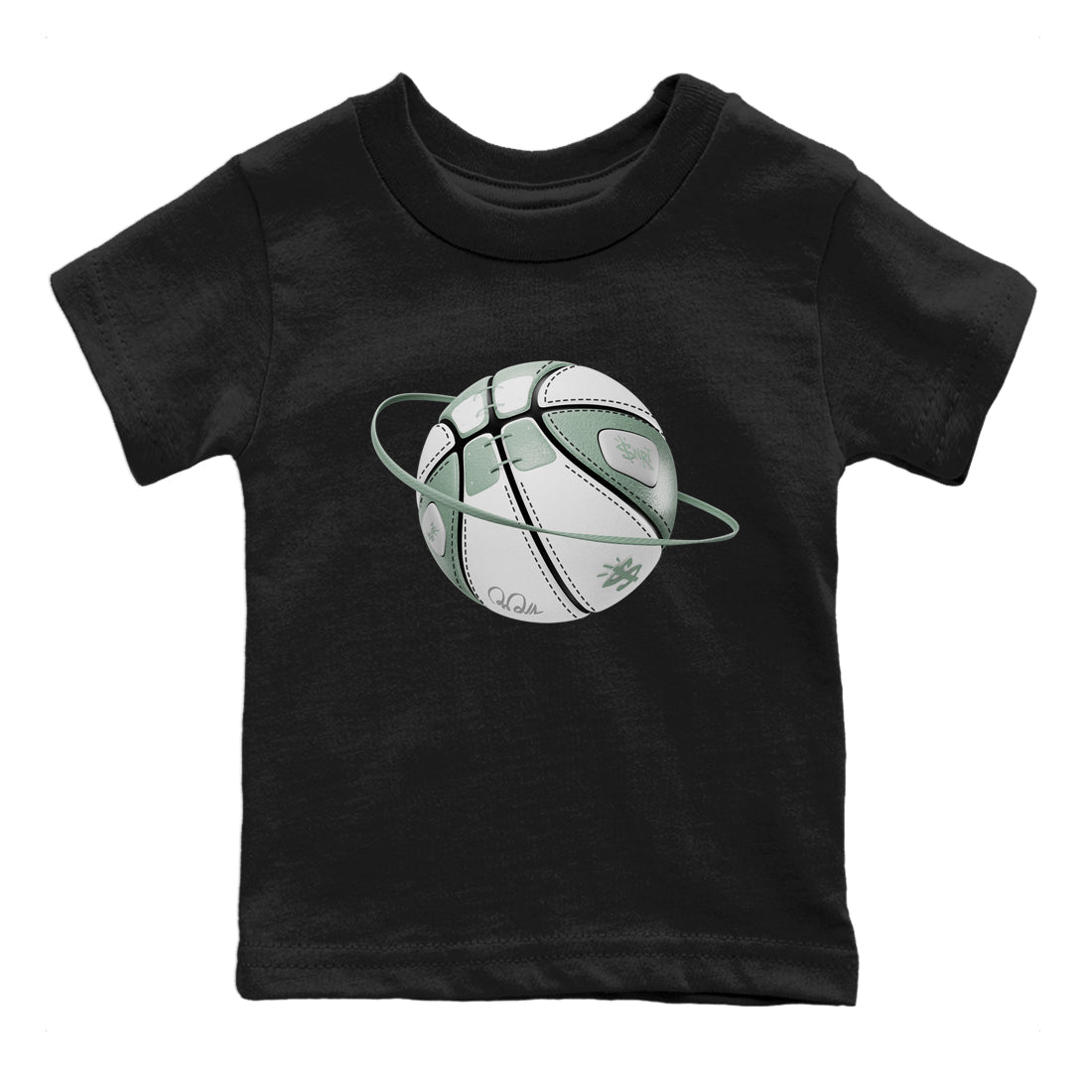 Dunk Mica Green Sneaker Match Tees Basketball Planet Sneaker Tees Dunk Low Mica Green Sneaker Release Tees Kids Shirts Black 2