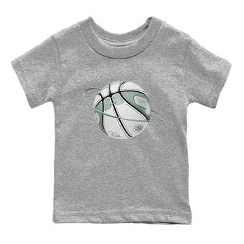 Dunk Mica Green Sneaker Match Tees Basketball Planet Sneaker Tees Dunk Low Mica Green Sneaker Release Tees Kids Shirts Heather Grey 2