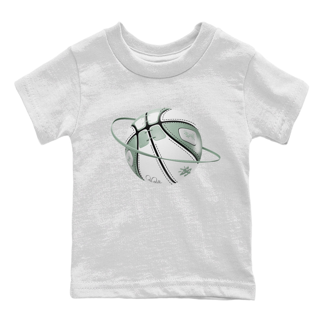 Dunk Mica Green Sneaker Match Tees Basketball Planet Sneaker Tees Dunk Low Mica Green Sneaker Release Tees Kids Shirts White 2