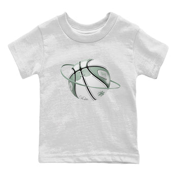 Dunk Mica Green Sneaker Match Tees Basketball Planet Sneaker Tees Dunk Low Mica Green Sneaker Release Tees Kids Shirts White 2