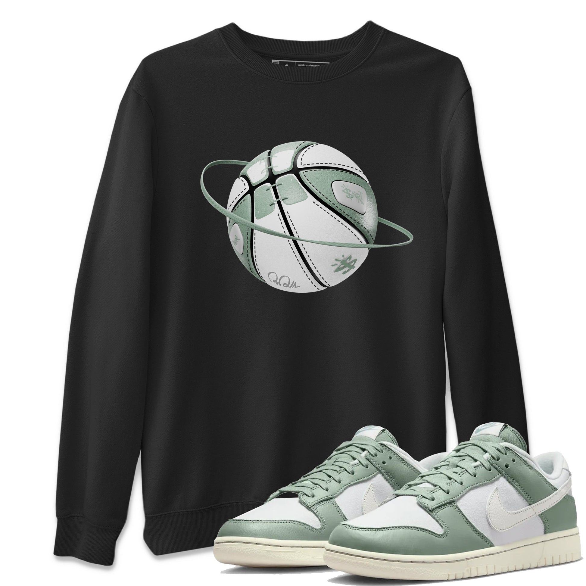 Dunk Mica Green Sneaker Match Tees Basketball Planet Sneaker Tees Dunk Low Mica Green Sneaker Release Tees Unisex Shirts Black 1