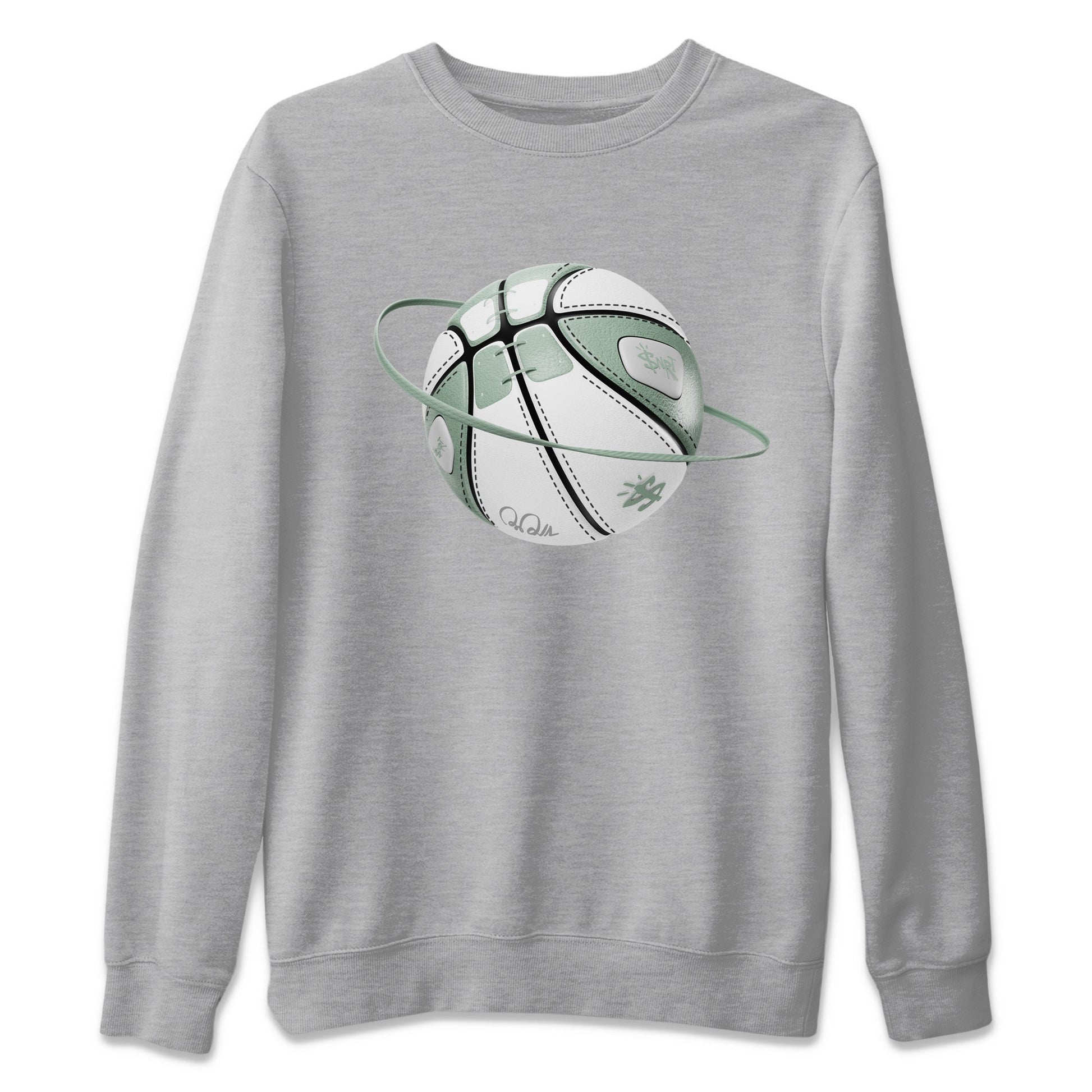 Dunk Mica Green Sneaker Match Tees Basketball Planet Sneaker Tees Dunk Low Mica Green Sneaker Release Tees Unisex Shirts Heather Grey 2