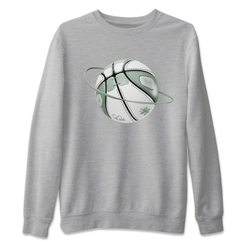 Dunk Mica Green Sneaker Match Tees Basketball Planet Sneaker Tees Dunk Low Mica Green Sneaker Release Tees Unisex Shirts Heather Grey 2