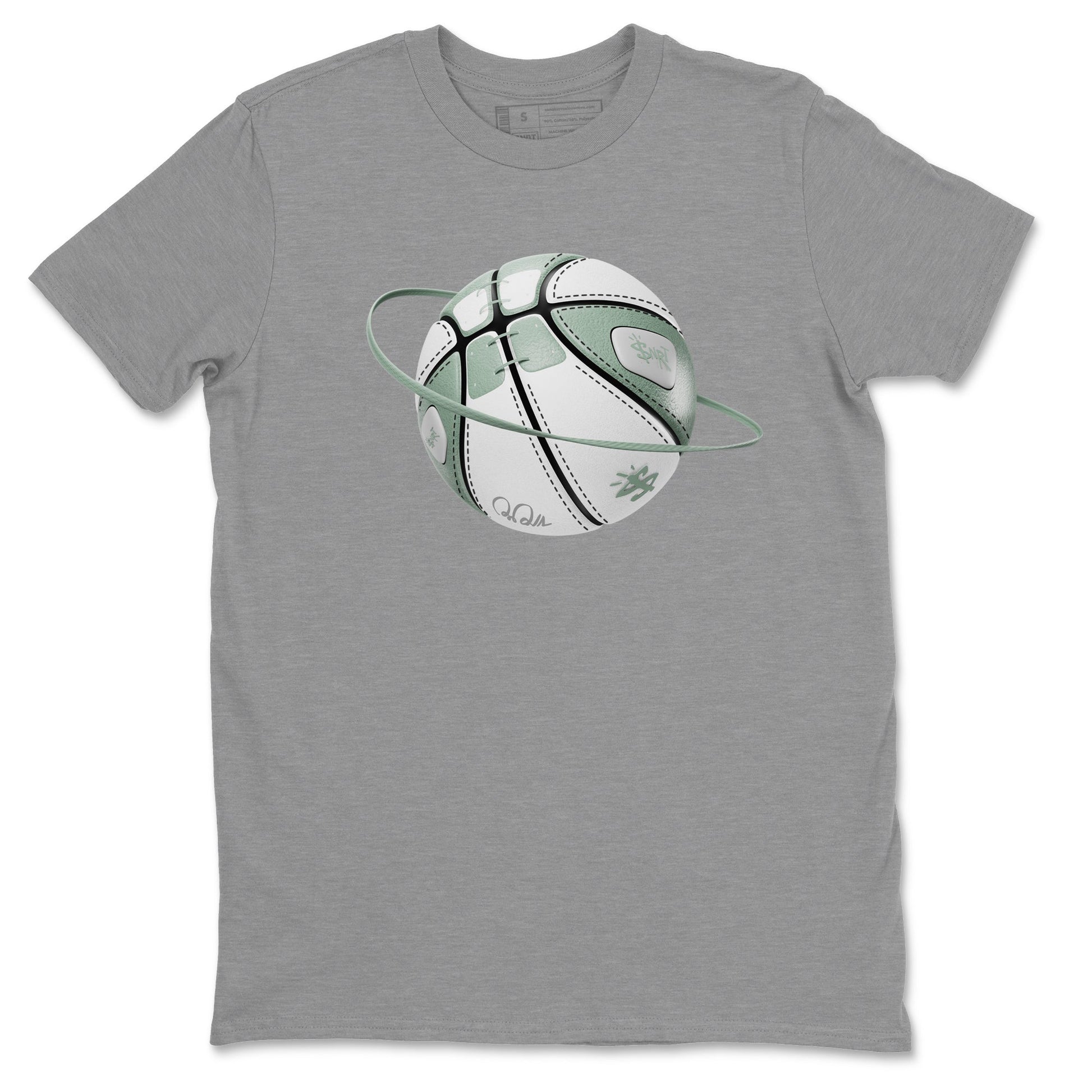 Dunk Mica Green Sneaker Match Tees Basketball Planet Sneaker Tees Dunk Low Mica Green Sneaker Release Tees Unisex Shirts Heather Grey 2