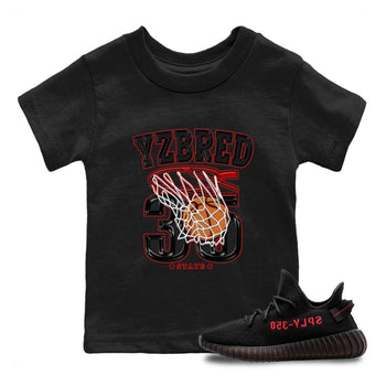 Yeezy 350 Bred shirt to match jordans Basketball sneaker tees Yeezy Boost 350 V2 Bred SNRT Sneaker Release Tees Baby Toddler Black 1 T-Shirt