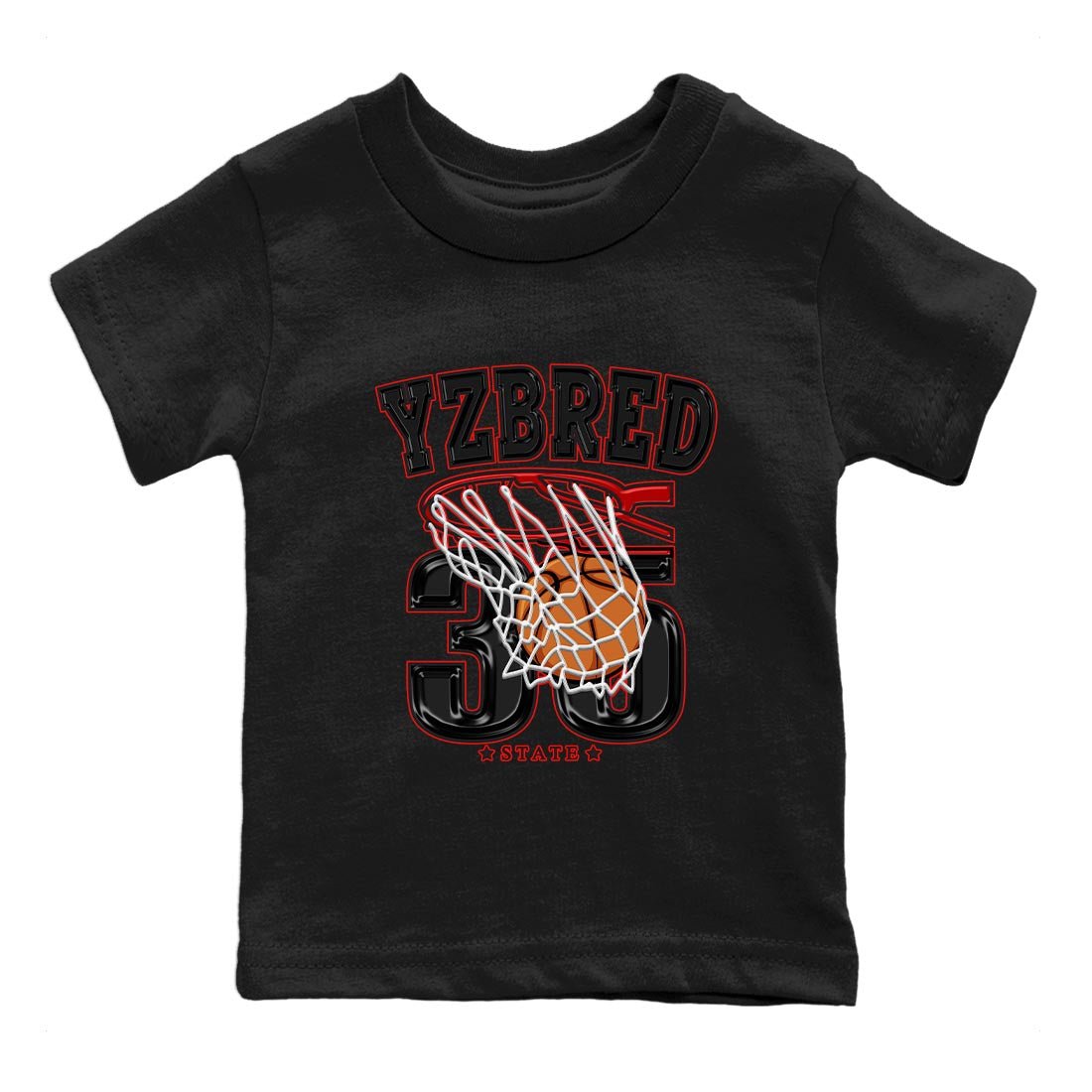 Yeezy 350 Bred shirt to match jordans Basketball sneaker tees Yeezy Boost 350 V2 Bred SNRT Sneaker Release Tees Baby Toddler Black 2 T-Shirt