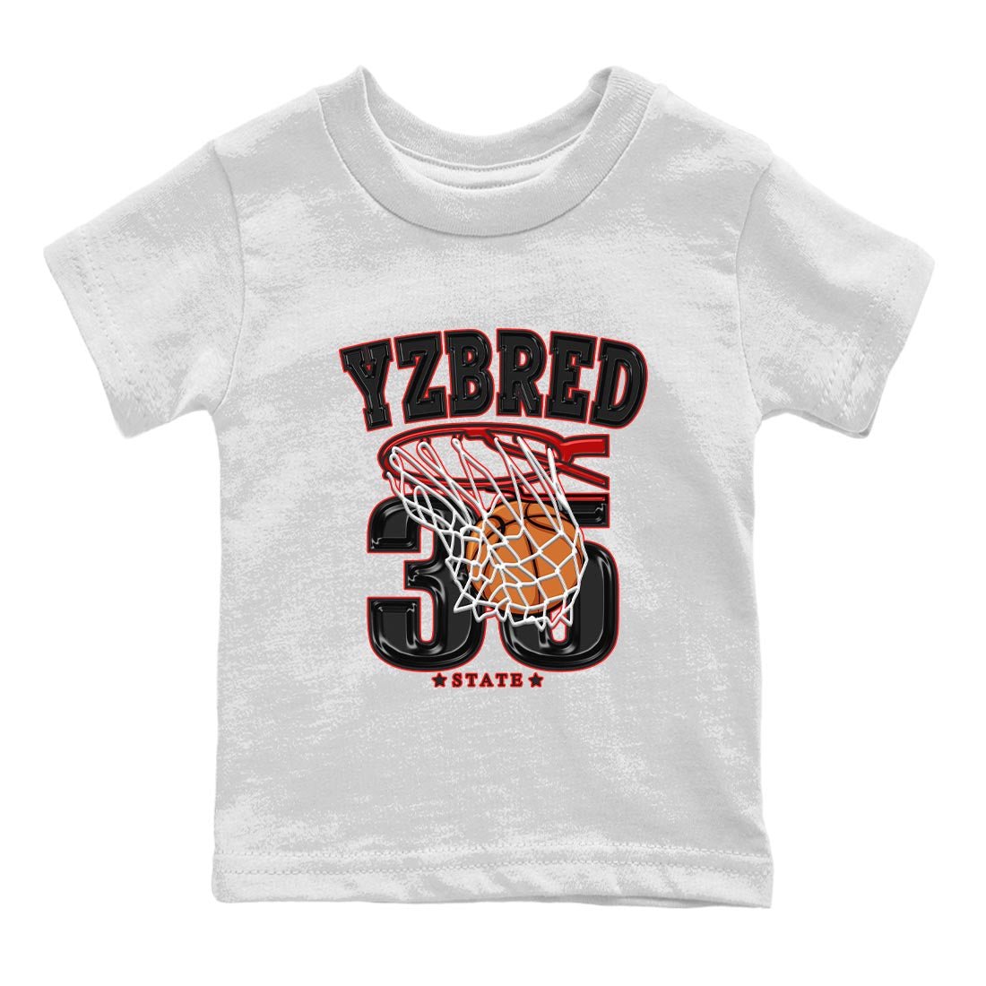 Yeezy 350 Bred shirt to match jordans Basketball sneaker tees Yeezy Boost 350 V2 Bred SNRT Sneaker Release Tees Baby Toddler White 2 T-Shirt