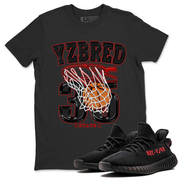 Yeezy 350 Bred shirt to match jordans Basketball sneaker tees Yeezy Boost 350 V2 Bred SNRT Sneaker Release Tees Unisex Black 1 T-Shirt