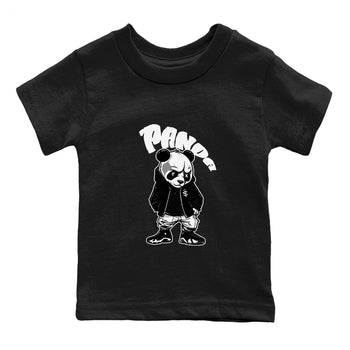 14s Panda shirt to match jordans Bastard Panda sneaker tees Air Jordan 14 Panda SNRT Sneaker Release Tees Baby Toddler Black 2 T-Shirt