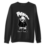 14s Panda shirt to match jordans Bastard Panda sneaker tees Air Jordan 14 Panda SNRT Sneaker Release Tees Unisex Black 2 T-Shirt