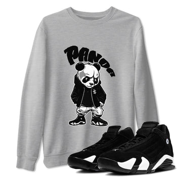 14s Panda shirt to match jordans Bastard Panda sneaker tees Air Jordan 14 Panda SNRT Sneaker Release Tees Unisex Heather Grey 1 T-Shirt