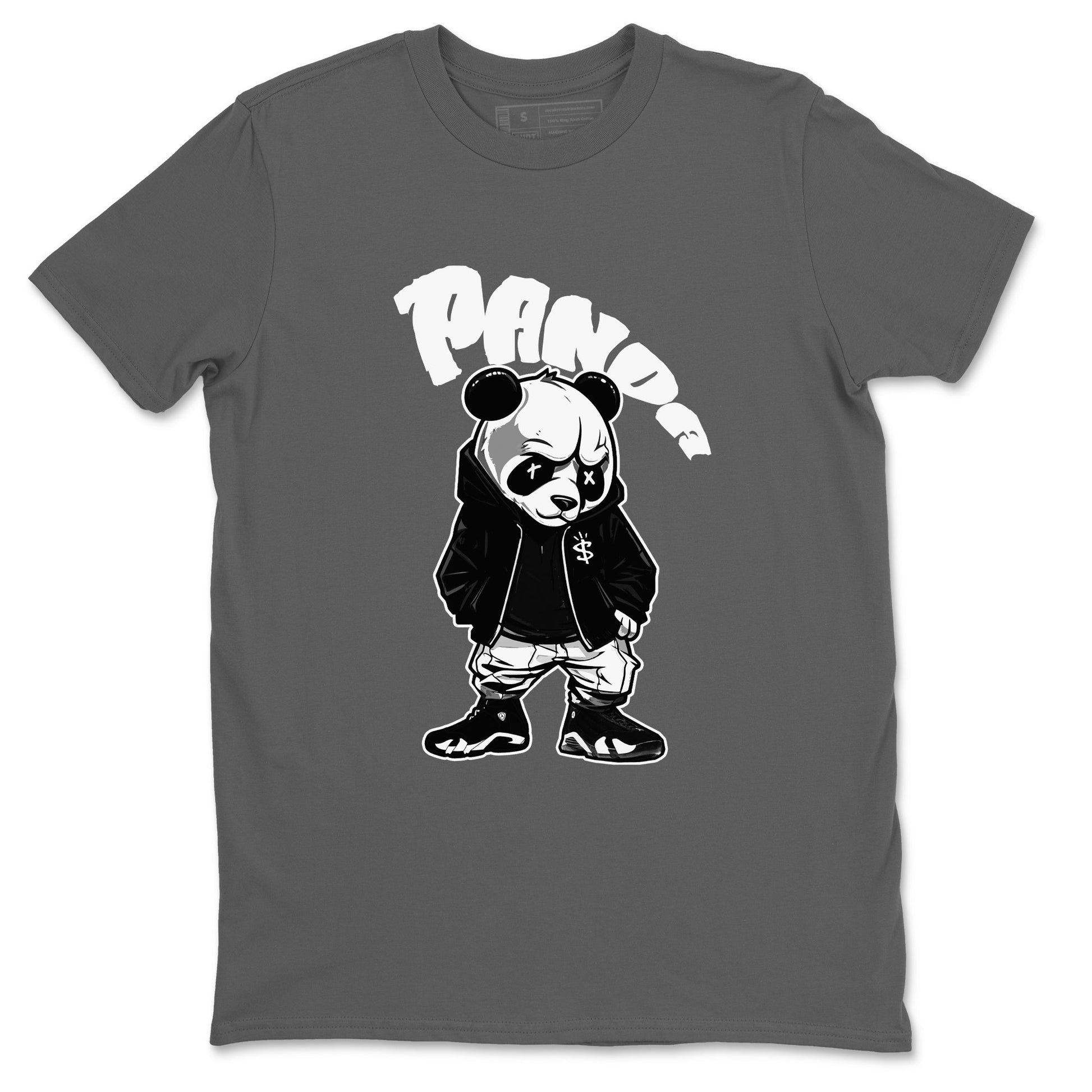 14s Panda shirt to match jordans Bastard Panda sneaker tees Air Jordan 14 Panda SNRT Sneaker Release Tees Unisex Cool Grey 2 T-Shirt