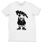 14s Panda shirt to match jordans Bastard Panda sneaker tees Air Jordan 14 Panda SNRT Sneaker Release Tees Unisex White 2 T-Shirt