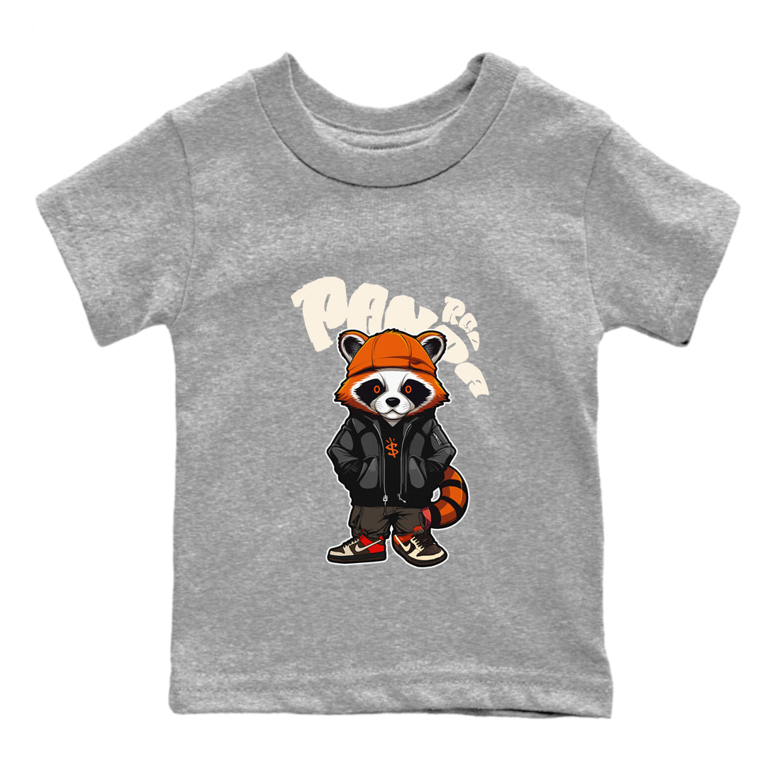 Dunk Red Panda shirt to match jordans Bastard Red Panda sneaker tees Nike Dunk LowRed Panda SNRT Sneaker Release Tees Baby Toddler Heather Grey 2 T-Shirt