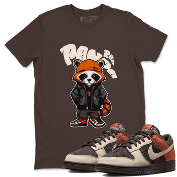 Dunk Red Panda shirt to match jordans Bastard Red Panda sneaker tees Nike Dunk LowRed Panda SNRT Sneaker Release Tees Unisex Dark Chocolate 1 T-Shirt