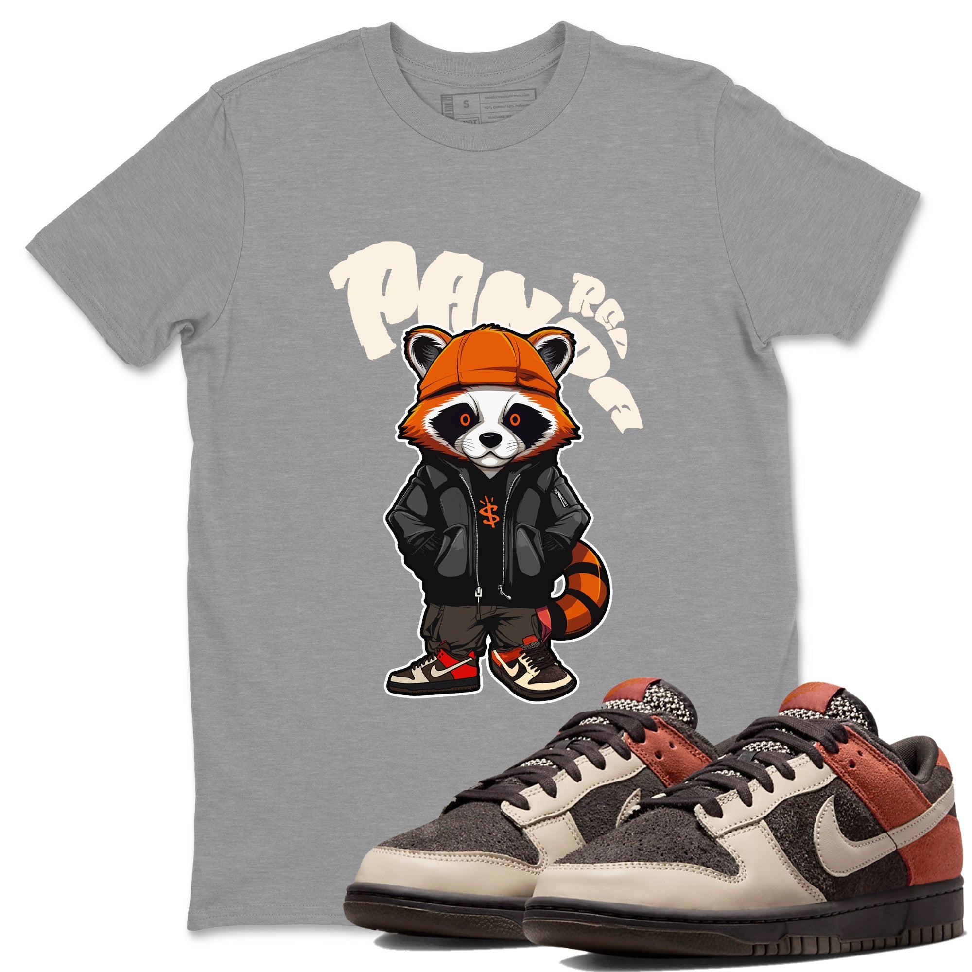 Dunk Red Panda shirt to match jordans Bastard Red Panda sneaker tees Nike Dunk LowRed Panda SNRT Sneaker Release Tees Unisex Heather Grey 1 T-Shirt
