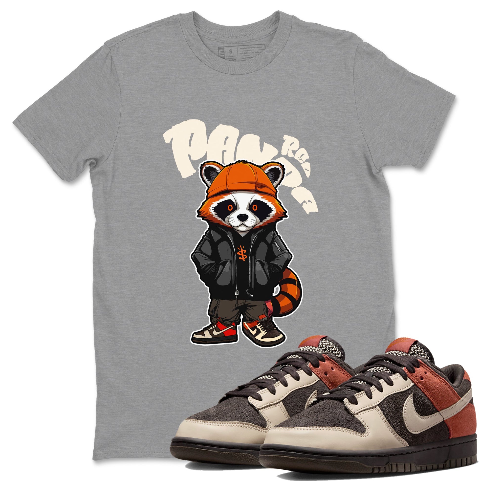 Dunk Red Panda shirt to match jordans Bastard Red Panda sneaker tees Nike Dunk LowRed Panda SNRT Sneaker Release Tees Unisex Heather Grey 1 T-Shirt