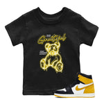 AJ1 Yellow Ochre shirt to match jordans Be Grateful sneaker tees Air Jordan 1 Yellow Ochre SNRT sneaker release tees baby toddler Black 1 cotton Shirt