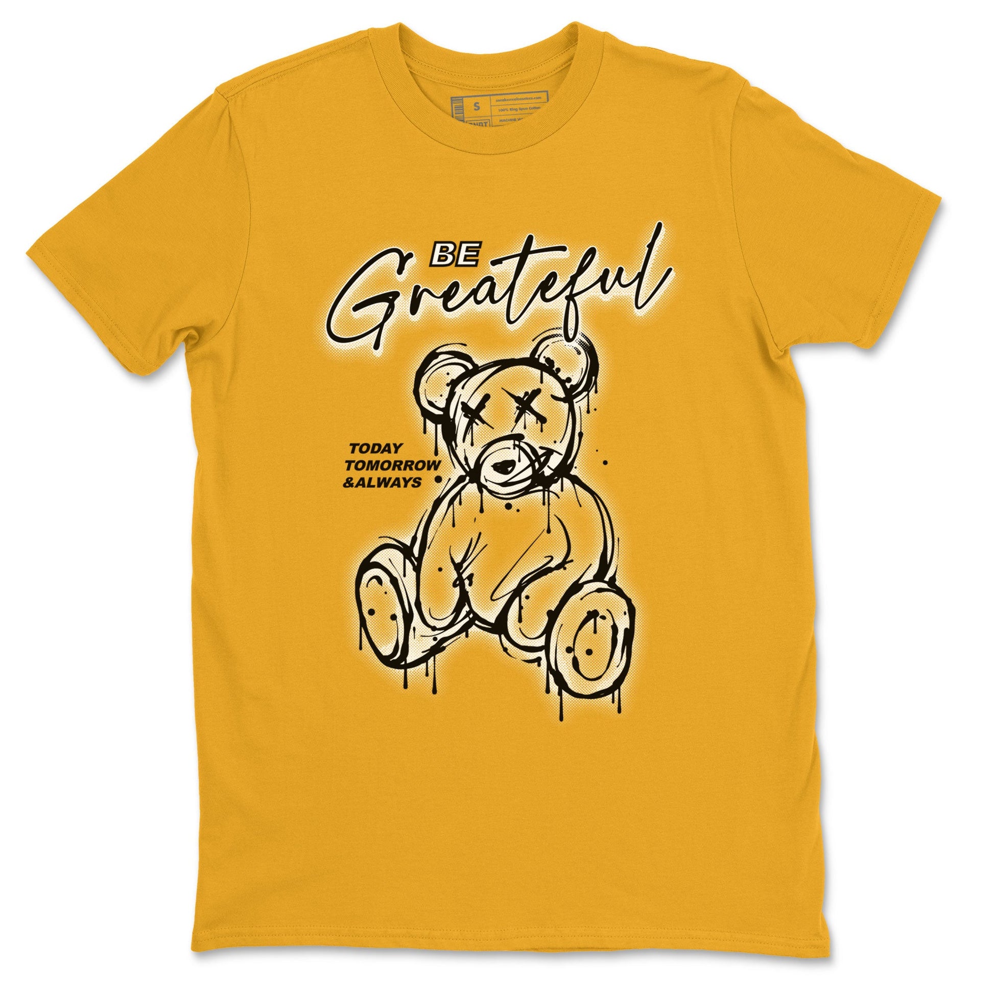 AJ1 Yellow Ochre shirt to match jordans Be Grateful sneaker tees Air Jordan 1 Yellow Ochre SNRT Sneaker Release Tees unisex cotton Gold 2 crew neck shirt