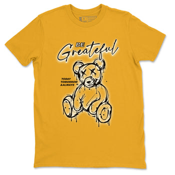 AJ1 Yellow Ochre shirt to match jordans Be Grateful sneaker tees Air Jordan 1 Yellow Ochre SNRT Sneaker Release Tees unisex cotton Gold 2 crew neck shirt