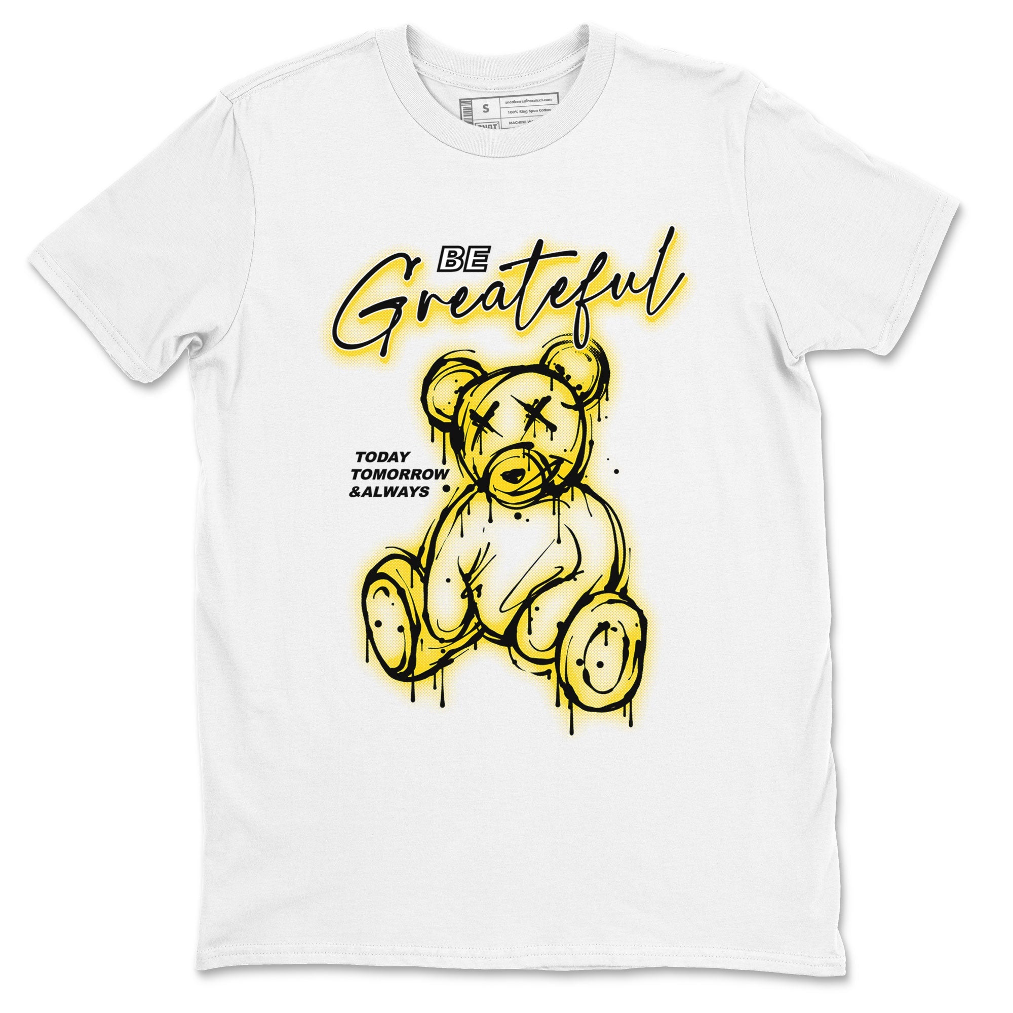 AJ1 Yellow Ochre shirt to match jordans Be Grateful sneaker tees Air Jordan 1 Yellow Ochre SNRT Sneaker Release Tees unisex cotton White 2 crew neck shirt