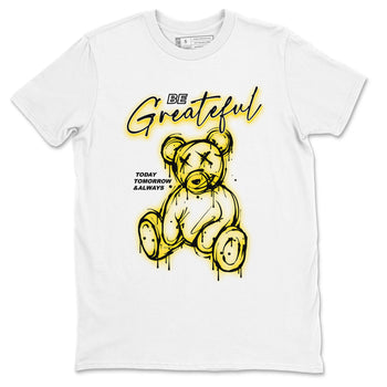 AJ1 Yellow Ochre shirt to match jordans Be Grateful sneaker tees Air Jordan 1 Yellow Ochre SNRT Sneaker Release Tees unisex cotton White 2 crew neck shirt