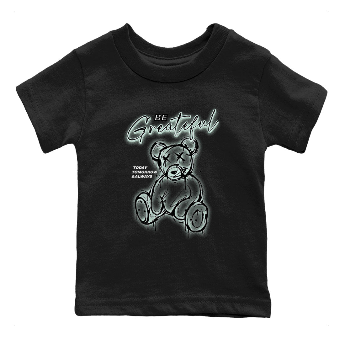 3s Green Glow shirt to match jordans Be Grateful sneaker tees Air Jordan 3 Green Glow SNRT sneaker release tees baby toddler Black 2 cotton Shirt