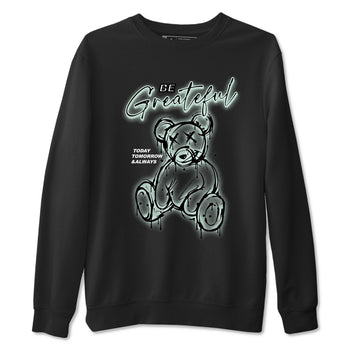 3s Green Glow shirt to match jordans Be Grateful sneaker tees Air Jordan 3 Green Glow SNRT Sneaker Release Tees unisex cotton Black 2 crew neck shirt
