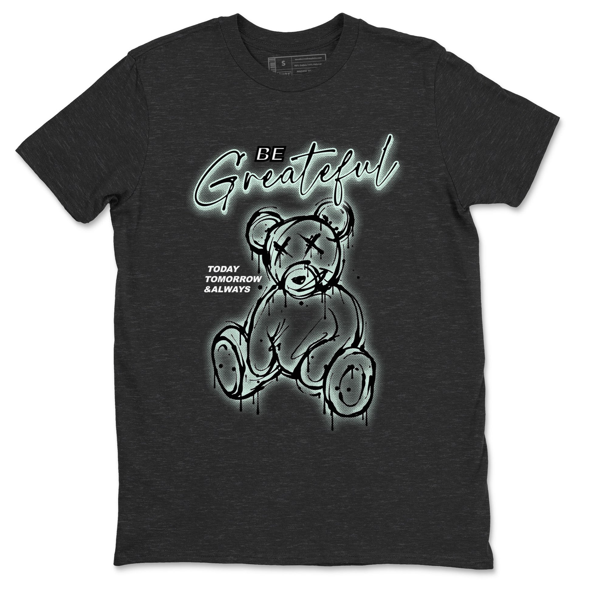 3s Green Glow shirt to match jordans Be Grateful sneaker tees Air Jordan 3 Green Glow SNRT Sneaker Release Tees unisex cotton Charcoal Heather 2 crew neck shirt