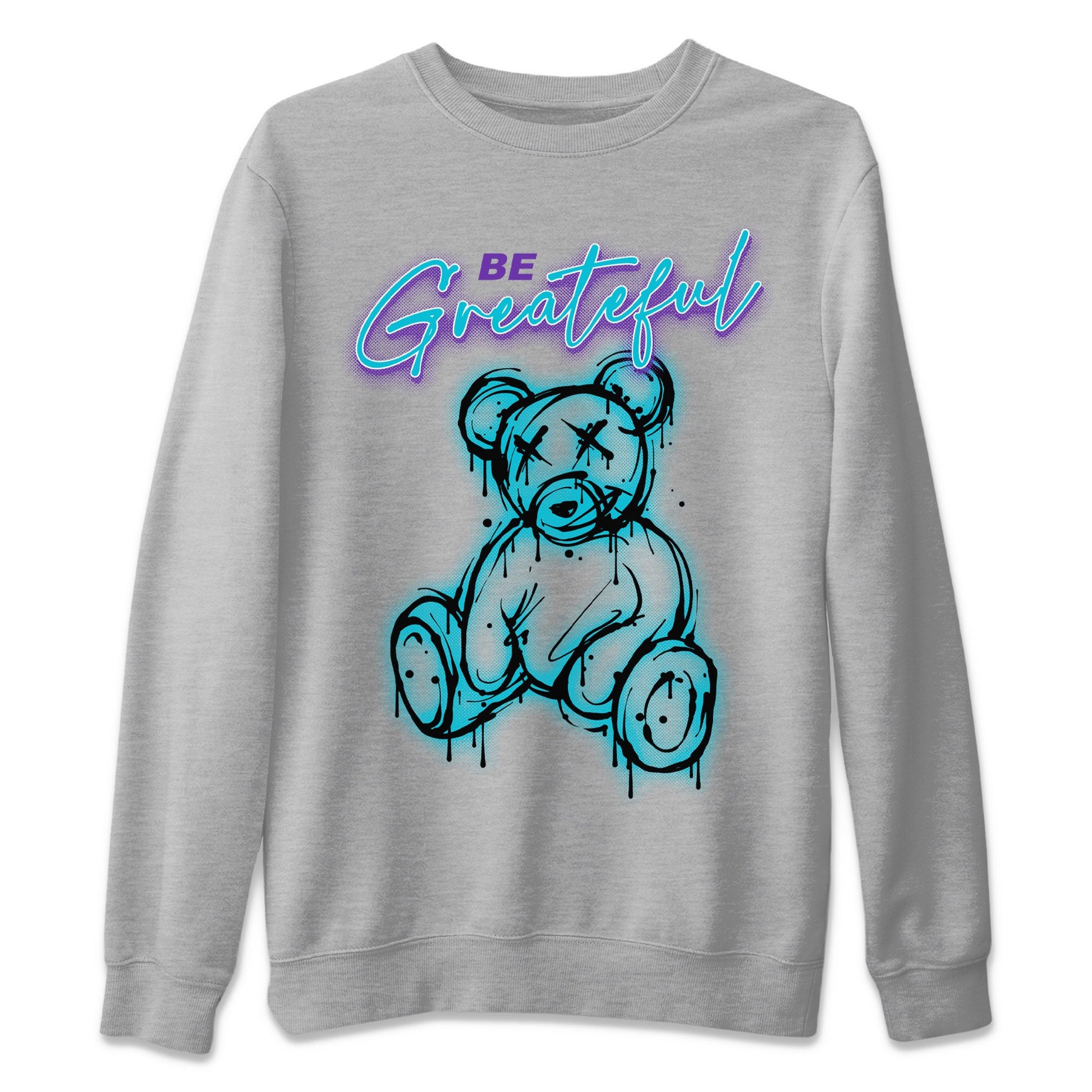 Air Jordan 6 Retro Aqua Sneaker Match Tees Be Greatful Sneaker Tees Air Jordan 6 Retro Aqua SNRT Sneaker Release Tees Short Sleeve T-Shirt Heather Grey 2