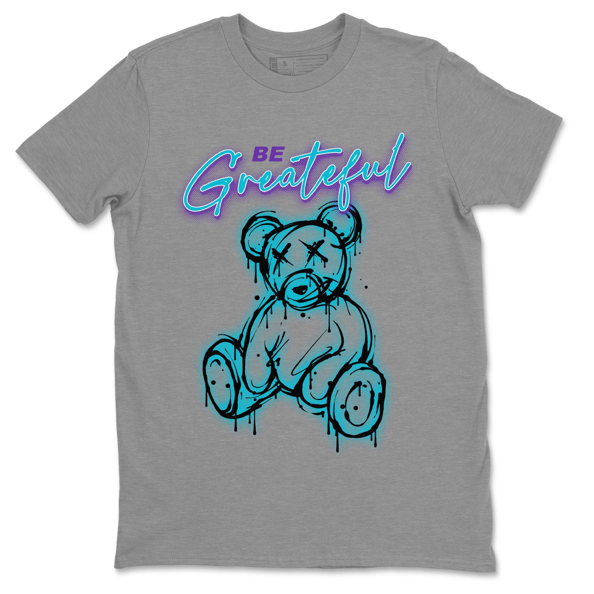 Air Jordan 6 Retro Aqua Sneaker Match Tees Be Greatful Sneaker Tees Air Jordan 6 Retro Aqua SNRT Sneaker Release Tees Short Sleeve T-Shirt Heather Grey 2