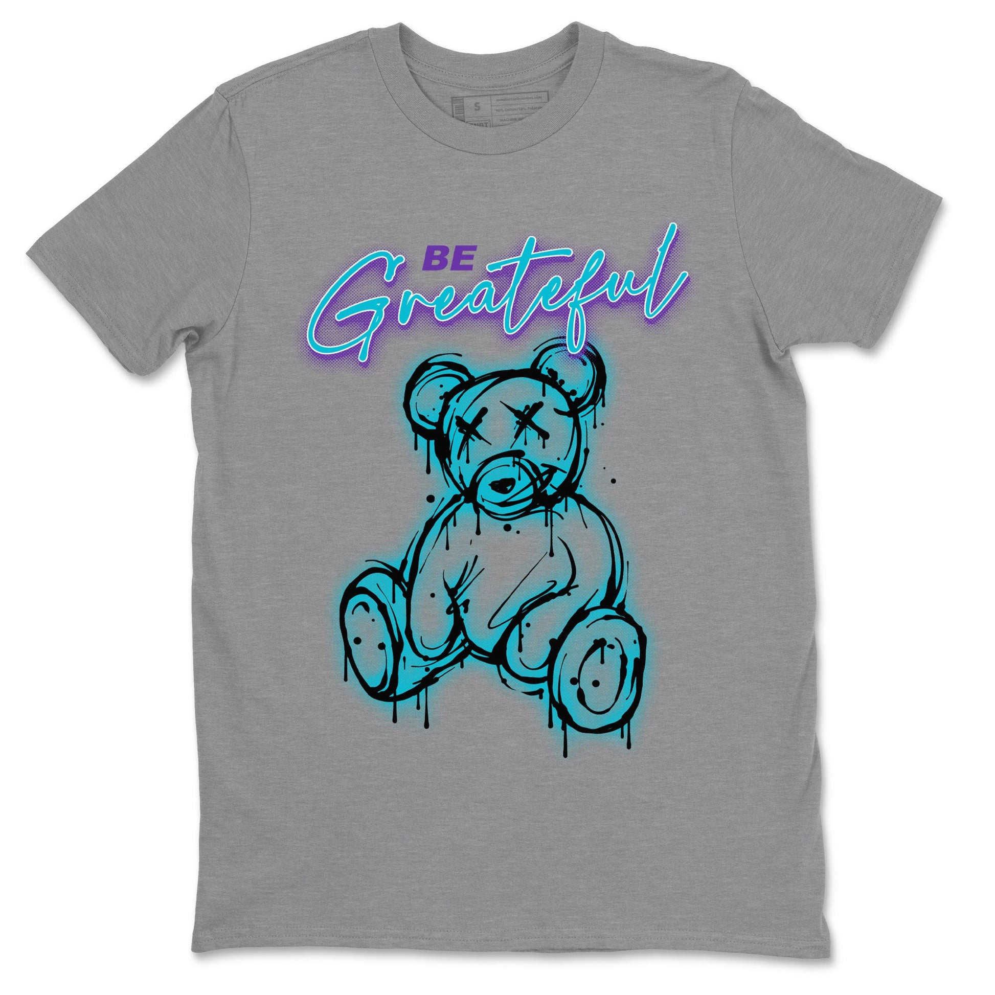 Air Jordan 6 Retro Aqua Sneaker Match Tees Be Greatful Sneaker Tees Air Jordan 6 Retro Aqua SNRT Sneaker Release Tees Short Sleeve T-Shirt Heather Grey 2