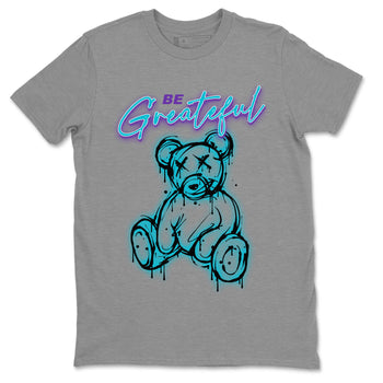 Air Jordan 6 Retro Aqua Sneaker Match Tees Be Greatful Sneaker Tees Air Jordan 6 Retro Aqua SNRT Sneaker Release Tees Short Sleeve T-Shirt Heather Grey 2