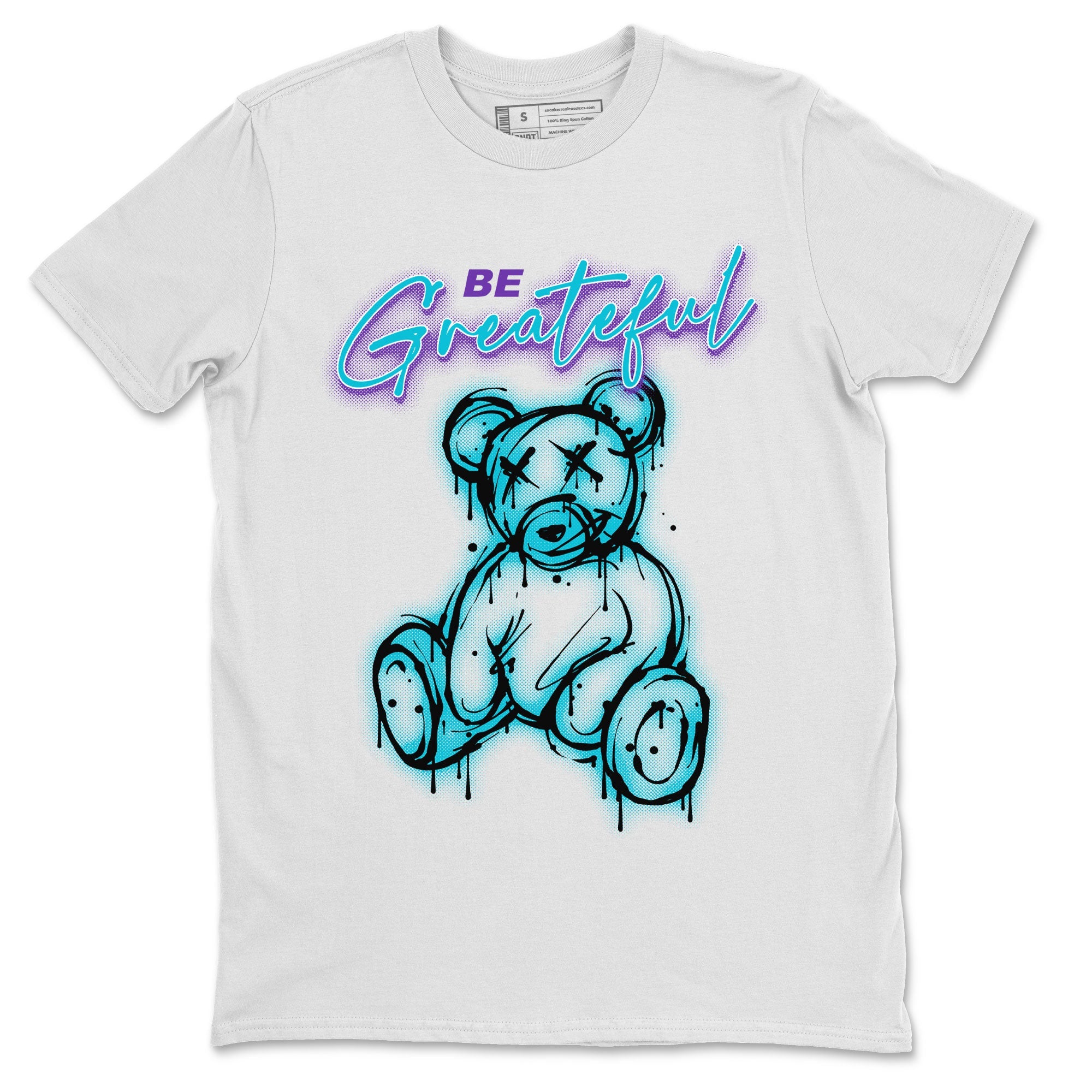 Air Jordan 6 Retro Aqua Sneaker Match Tees Be Greatful Sneaker Tees Air Jordan 6 Retro Aqua SNRT Sneaker Release Tees Short Sleeve T-Shirt White 2