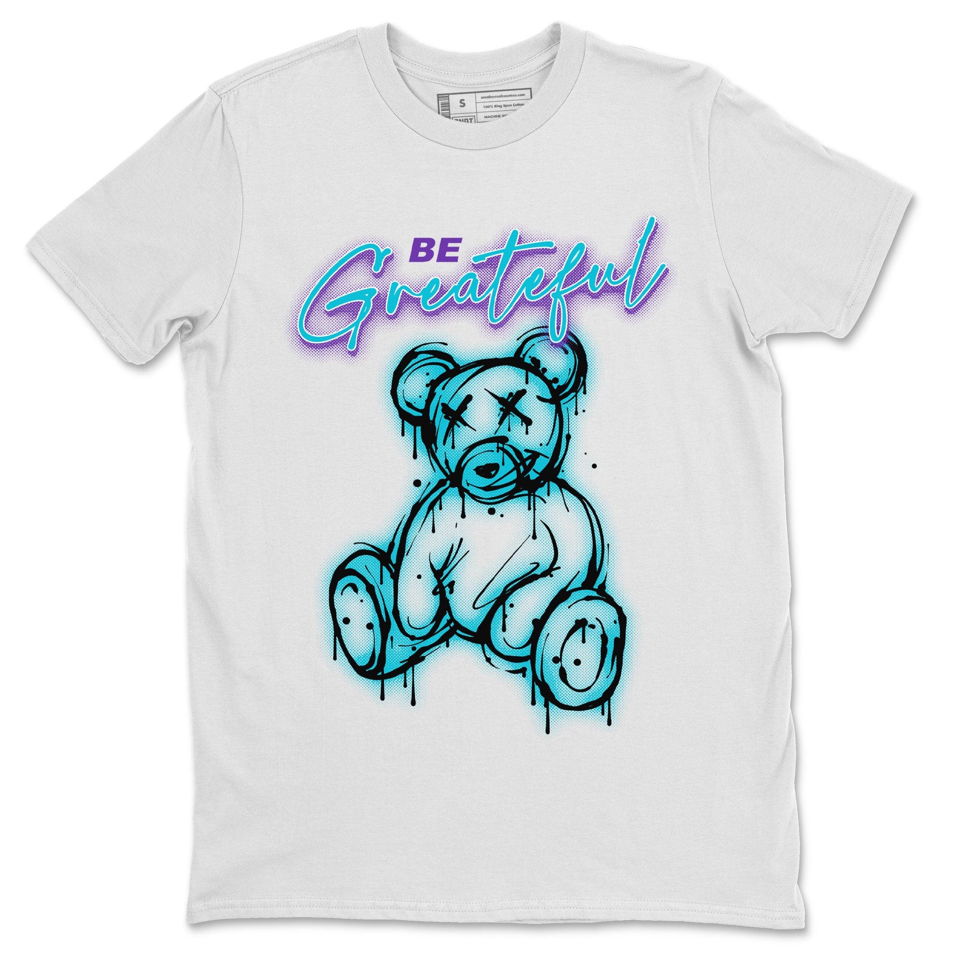 Air Jordan 6 Retro Aqua Sneaker Match Tees Be Greatful Sneaker Tees Air Jordan 6 Retro Aqua SNRT Sneaker Release Tees Short Sleeve T-Shirt White 2