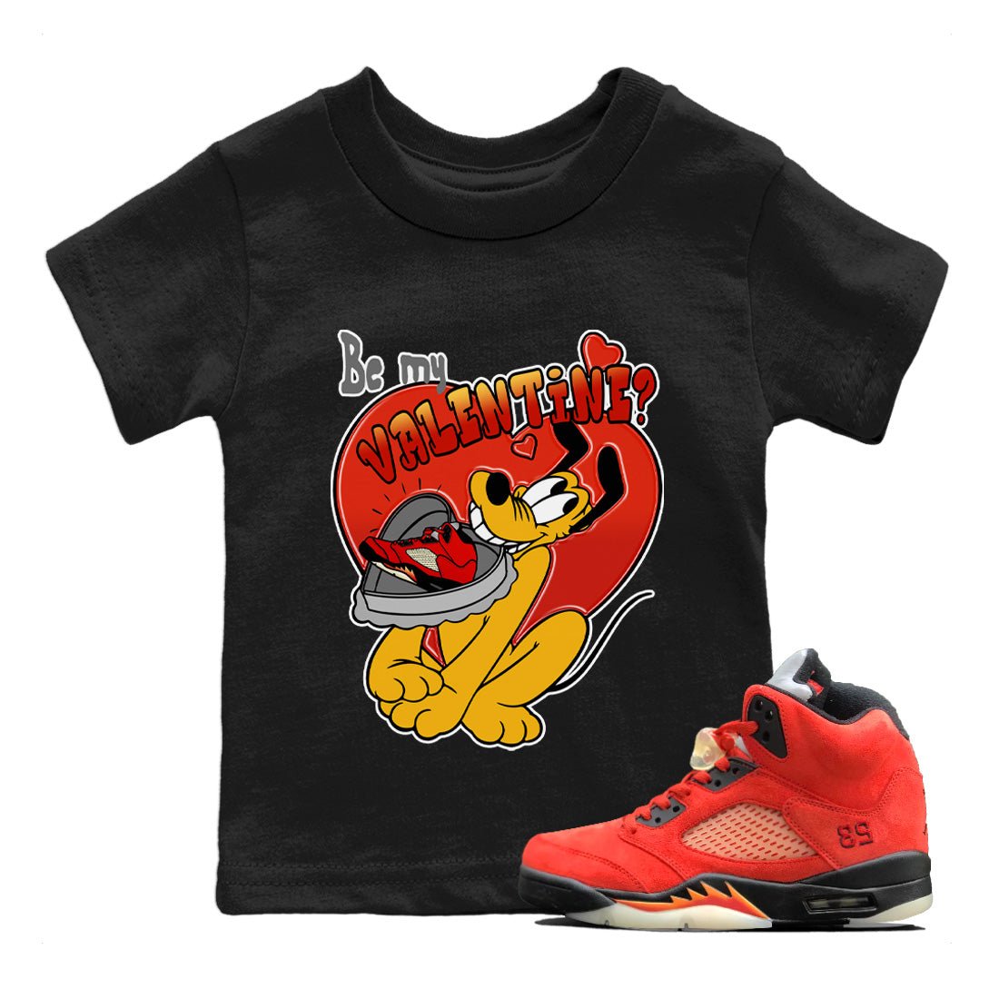 Jordan 5 Mars For Her Sneaker Match Tees Be My Valentine Sneaker Tees Jordan 5 Mars For Her Sneaker Release Tees Kids Shirts