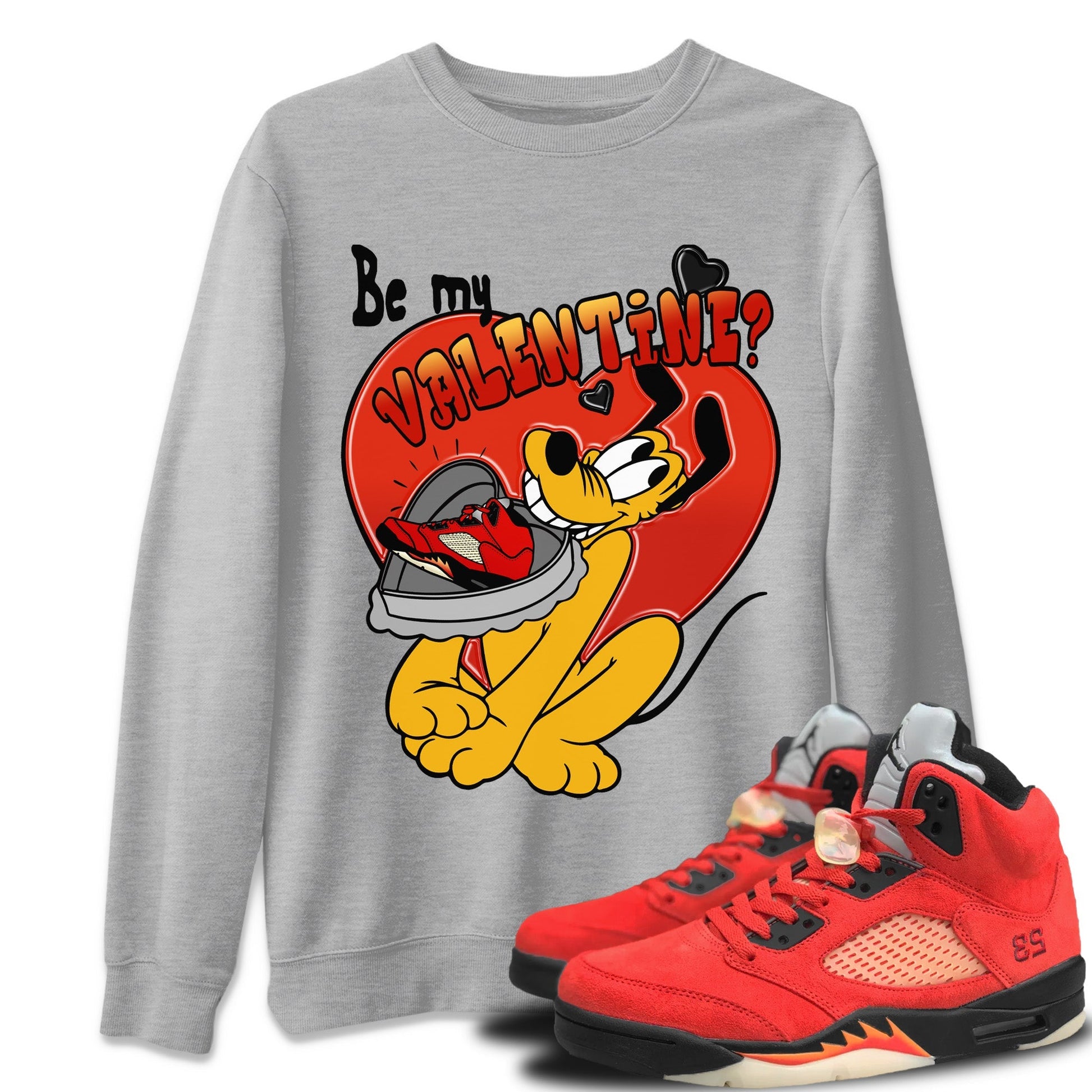 Jordan 5 Mars For Her Sneaker Match Tees Be My Valentine Sneaker Tees Jordan 5 Mars For Her Sneaker Release Tees Unisex Shirts