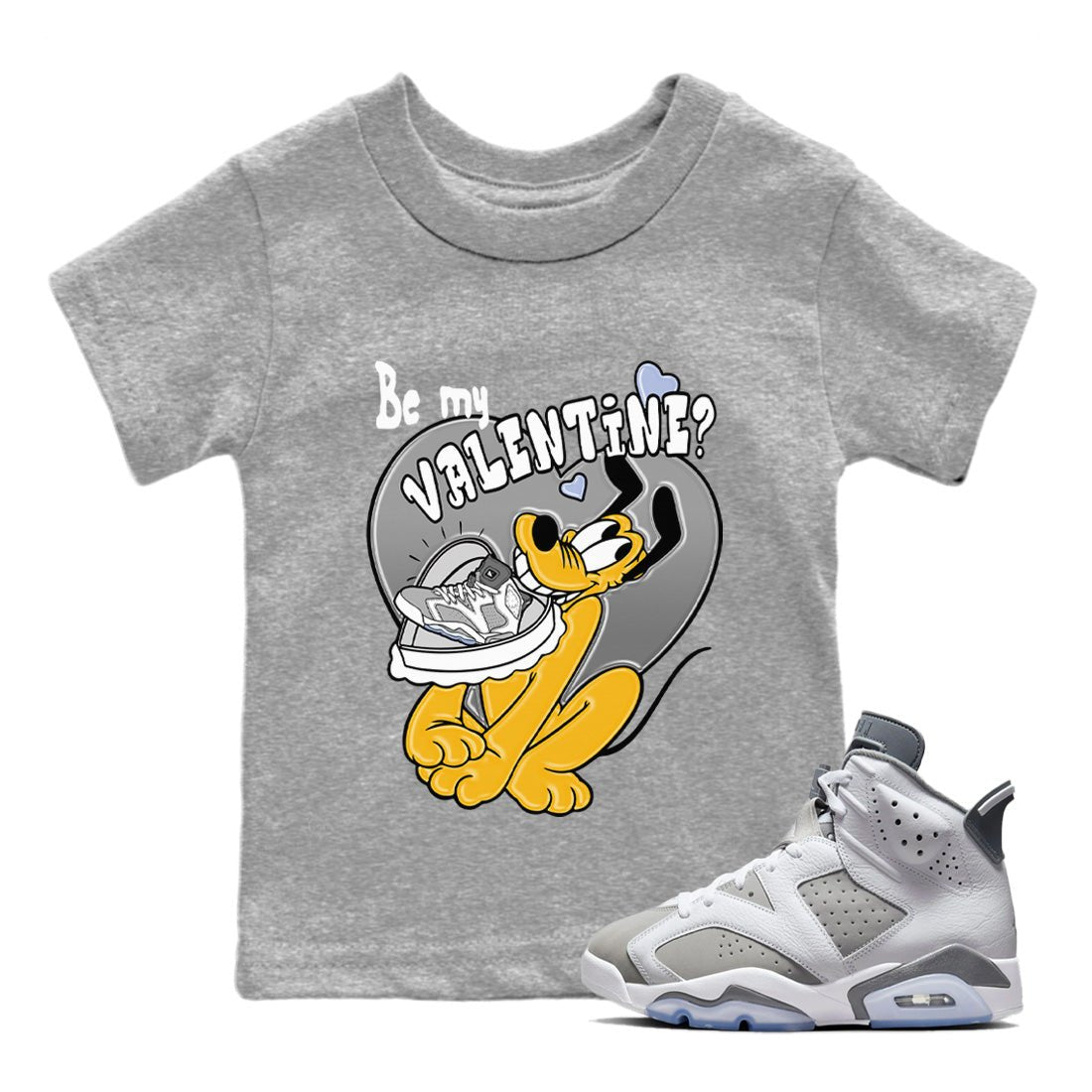 Jordan 6 Cool Grey Sneaker Match Tees Be My Valentine Sneaker Tees Jordan 6 Cool Grey Sneaker Release Tees Kids Shirts