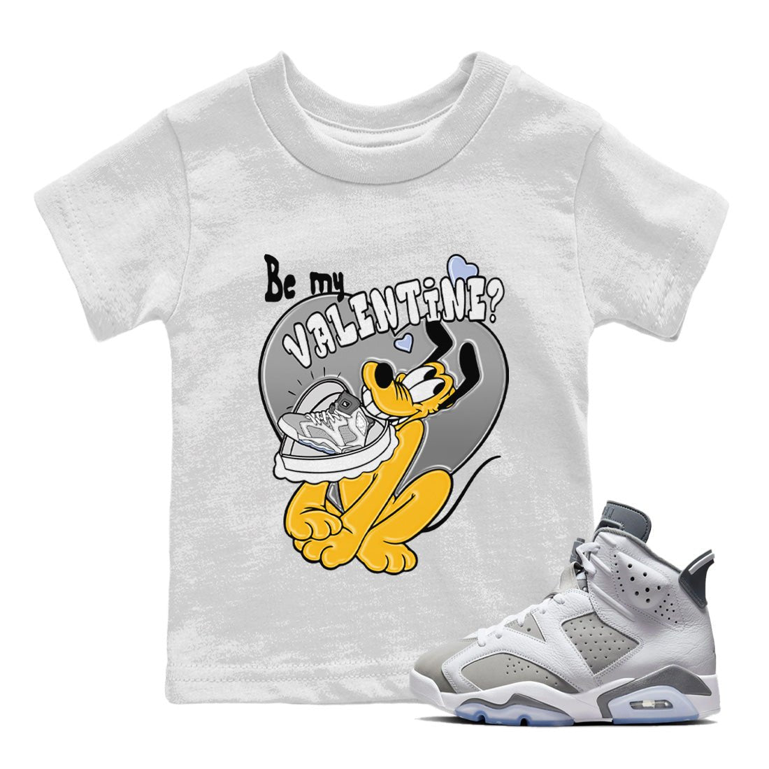 Jordan 6 Cool Grey Sneaker Match Tees Be My Valentine Sneaker Tees Jordan 6 Cool Grey Sneaker Release Tees Kids Shirts