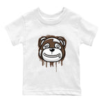 AF1 Chocolate shirt to match jordans Bear Face sneaker tees Air Force 1 Chocolate SNRT Sneaker Tees Youth Kid's Baby Shirt White 2 T-Shirt