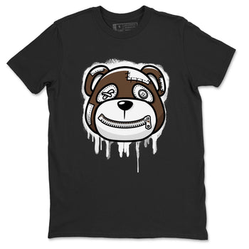 AF1 Chocolate shirt to match jordans Bear Face sneaker tees Air Force 1 Chocolate SNRT Sneaker Release Tees Cotton Sneaker Tee Black 2 T-Shirt