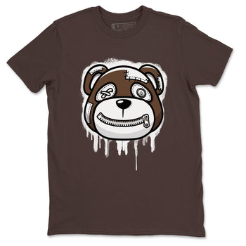 AF1 Chocolate shirt to match jordans Bear Face sneaker tees Air Force 1 Chocolate SNRT Sneaker Release Tees Cotton Sneaker Tee Dark Chocolate 2 T-Shirt