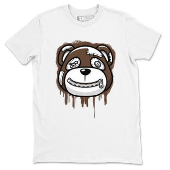 AF1 Chocolate shirt to match jordans Bear Face sneaker tees Air Force 1 Chocolate SNRT Sneaker Release Tees Cotton Sneaker Tee White 2 T-Shirt