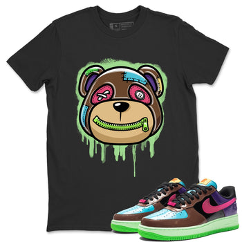 Air Force 1 Undefeated Fauna Brown Sneaker Match Tees Bear Face Sneaker Tees Air Force 1 Undefeated Fauna Brown Sneaker Release Tees Unisex Shirts